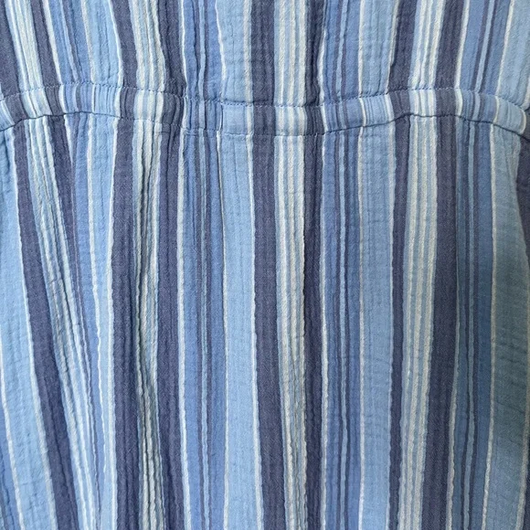 L.L. Bean Women's Cloud Gauze Midi Dress, Stripe - Picture 9 of 9